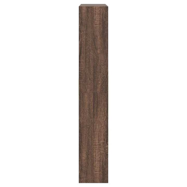 Schoenenkast 80x21x125,5 cm bewerkt hout bruin eikenkleur