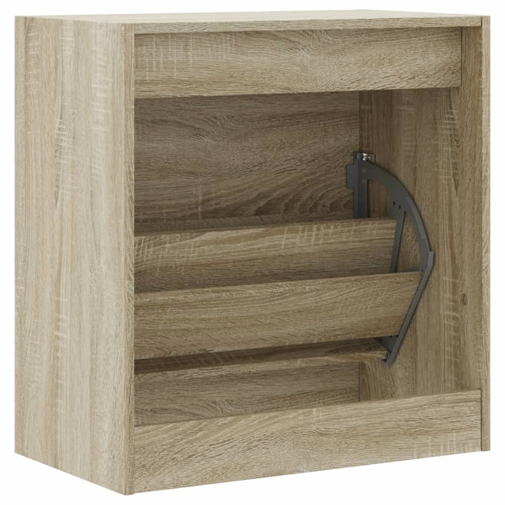 Schoenenkast 60x34x63,5 cm bewerkt hout sonoma eikenkleurig