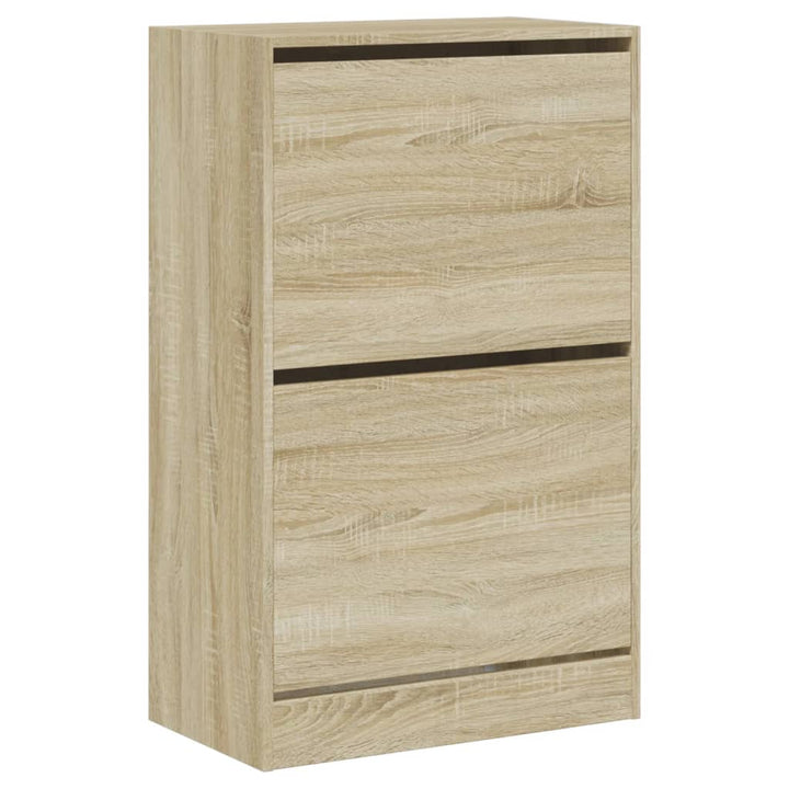 Schoenenkast 60x34x96,5 cm bewerkt hout sonoma eikenkleurig