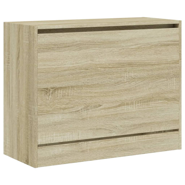 Schoenenkast 80x34x63 cm bewerkt hout sonoma eikenkleurig