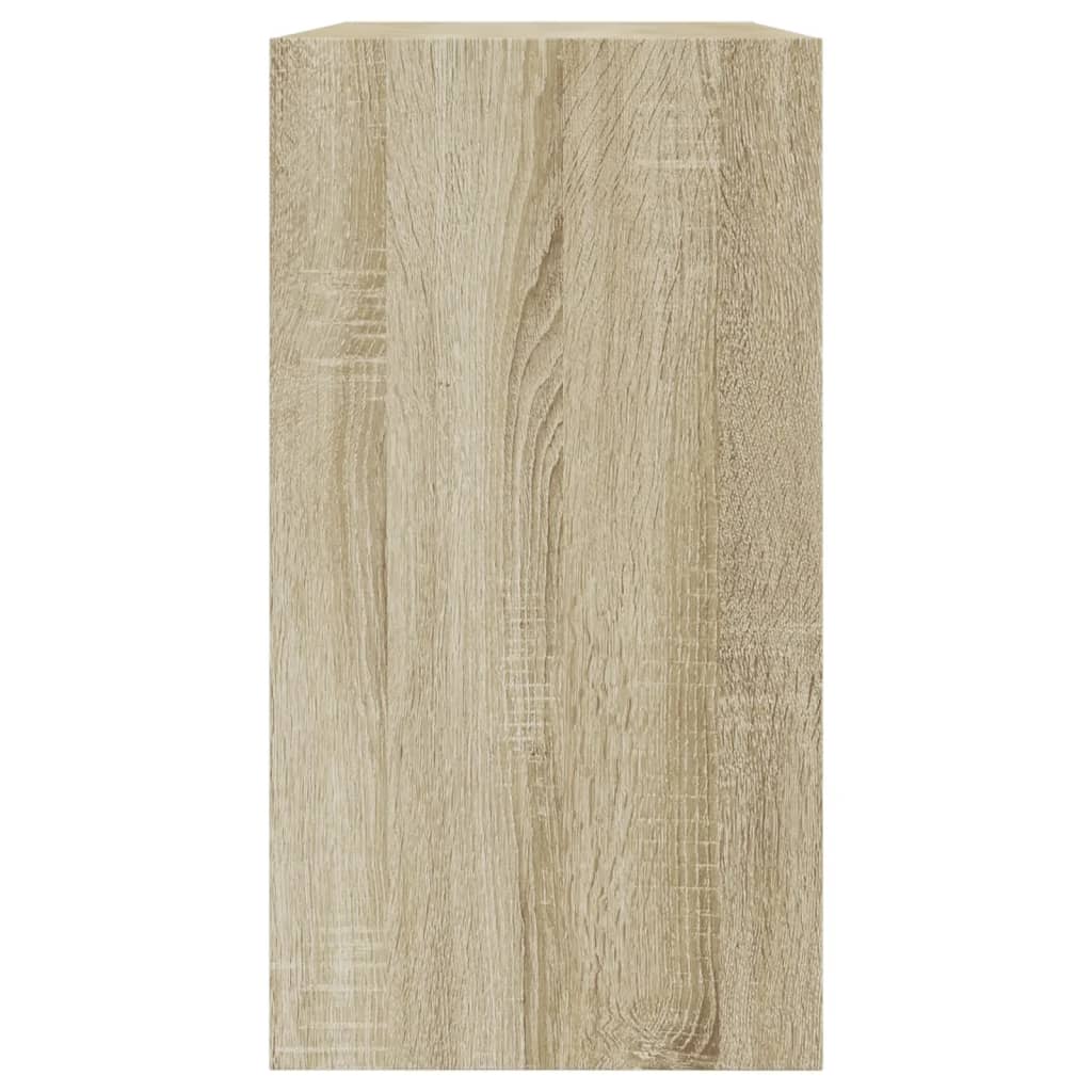 Schoenenkast 80x34x63 cm bewerkt hout sonoma eikenkleurig