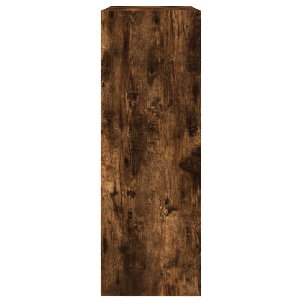 Schoenenkast 80x34x96,5 cm bewerkt hout gerookt eikenkleurig