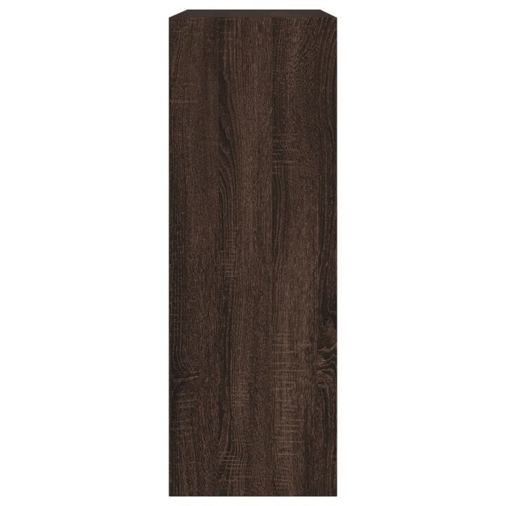 Schoenenkast 80x34x96,5 cm bewerkt hout bruin eikenkleur