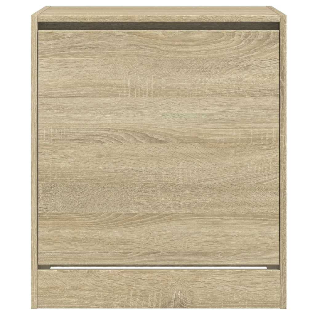 Schoenenkast 60x42x69 cm bewerkt hout sonoma eikenkleurig