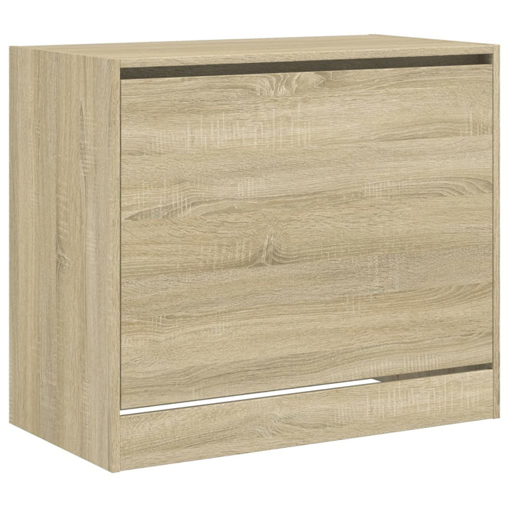 Schoenenkast 80x42x69 cm bewerkt hout sonoma eikenkleurig