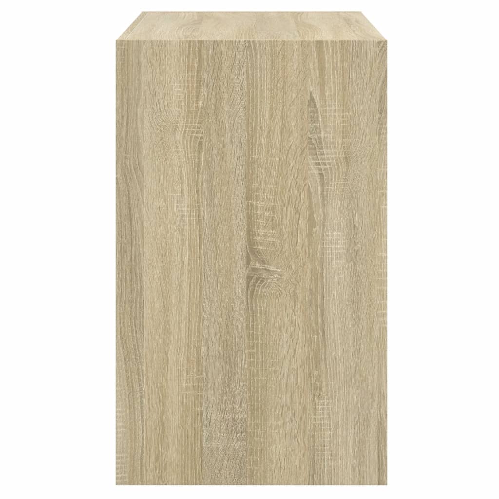 Schoenenkast 80x42x69 cm bewerkt hout sonoma eikenkleurig