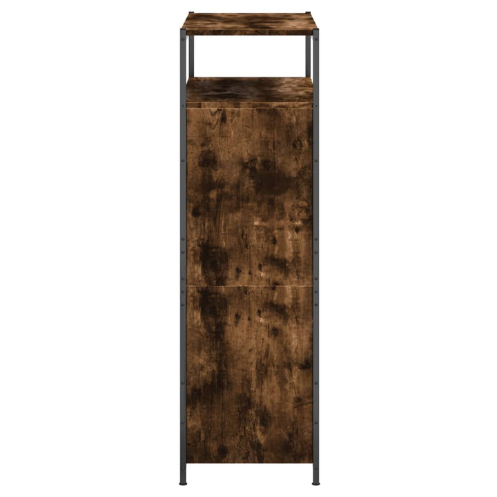 Schoenenkast 75x34x112 cm bewerkt hout gerookt eikenkleurig