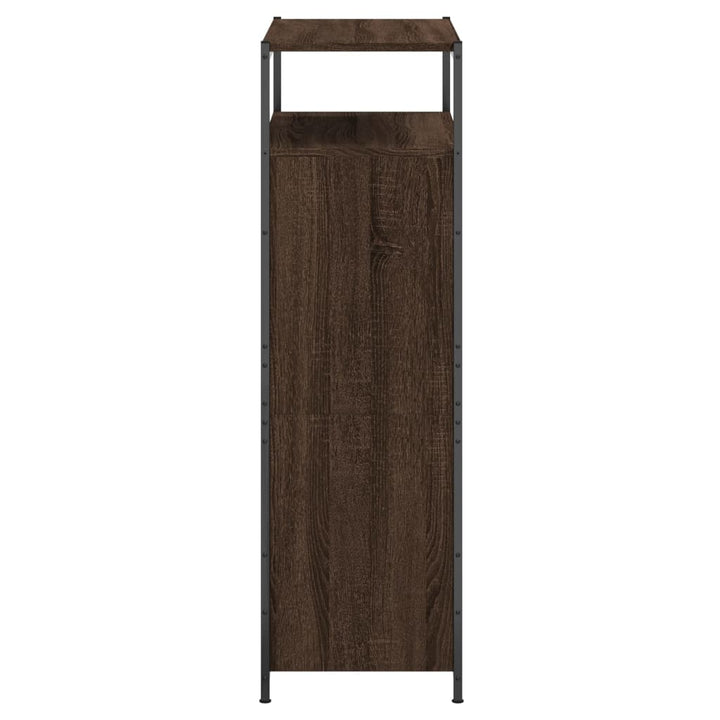 Schoenenkast 75x34x112 cm bewerkt hout bruin eikenkleur