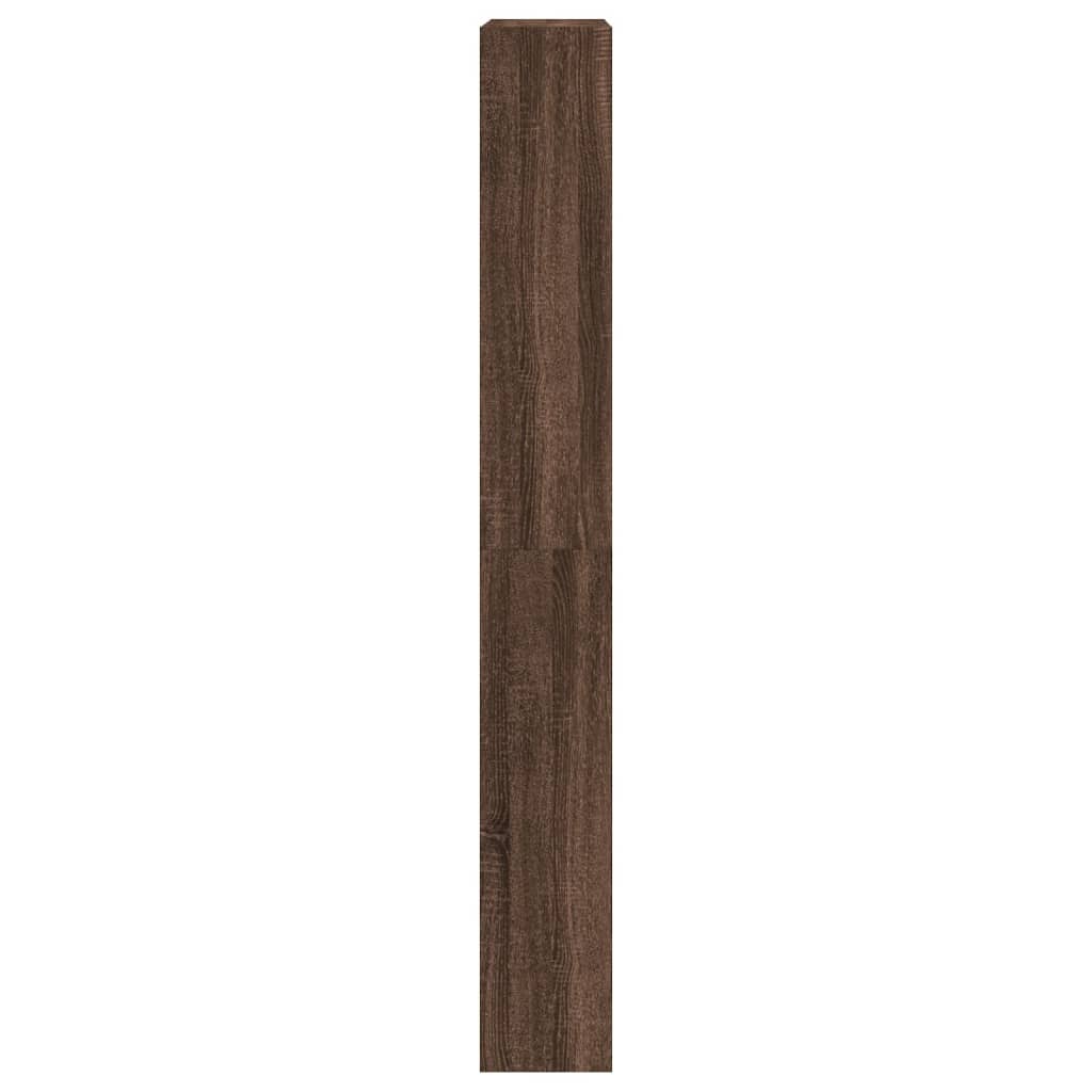 Schoenenkast met 4 klaplades 80x21x163,5 cm bruineikenkleurig