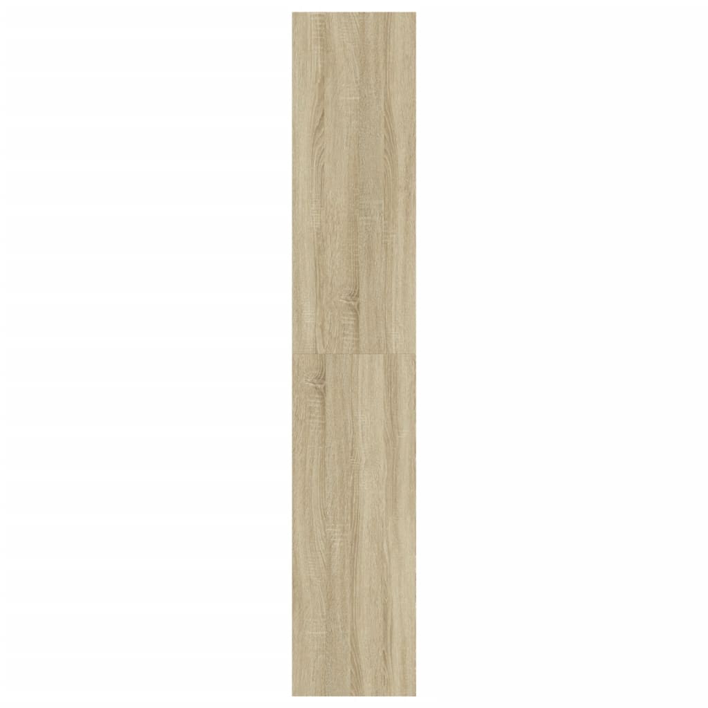 Schoenenkast met 4 klaplades 80x34x187,5 cm sonoma eikenkleurig