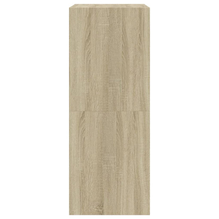 Schoenenkast met 2 klaplades 80x42x108 cm sonoma eikenkleurig