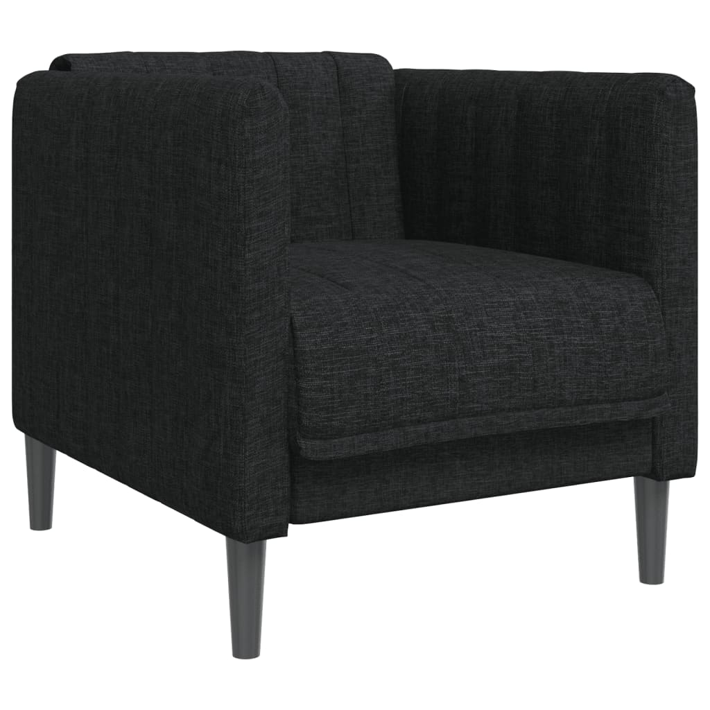 Fauteuil stof zwart