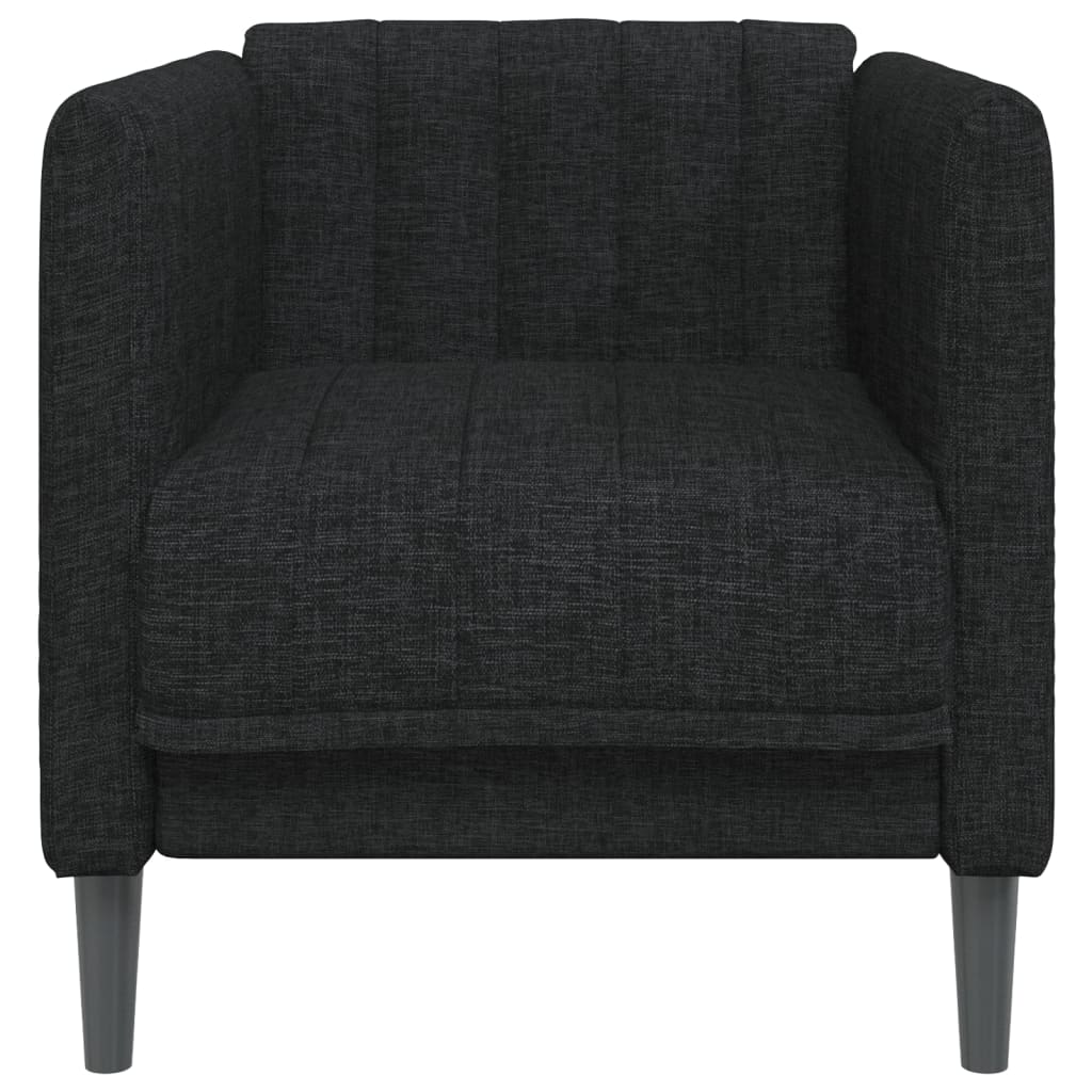 Fauteuil stof zwart