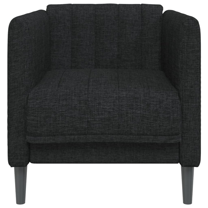 Fauteuil stof zwart