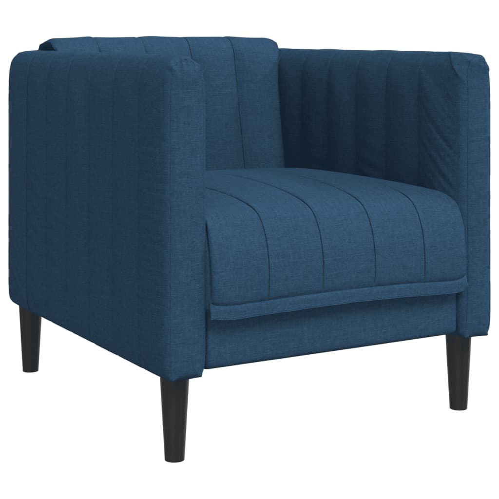 Fauteuil stof blauw