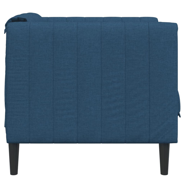 Fauteuil stof blauw