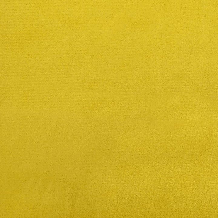 Fauteuil met kussen fluweel geel