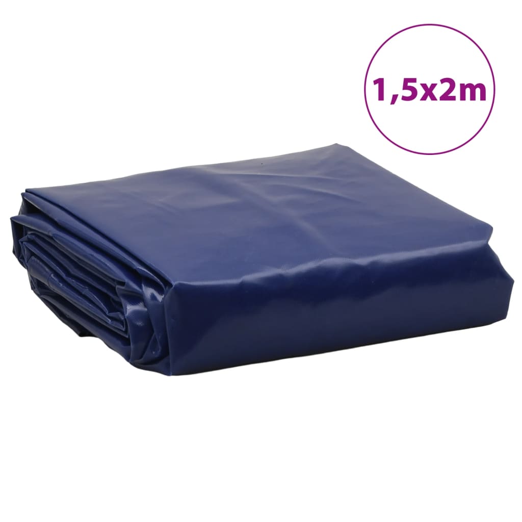 Dekzeil 650 g/m² 1,5x2 m blauw