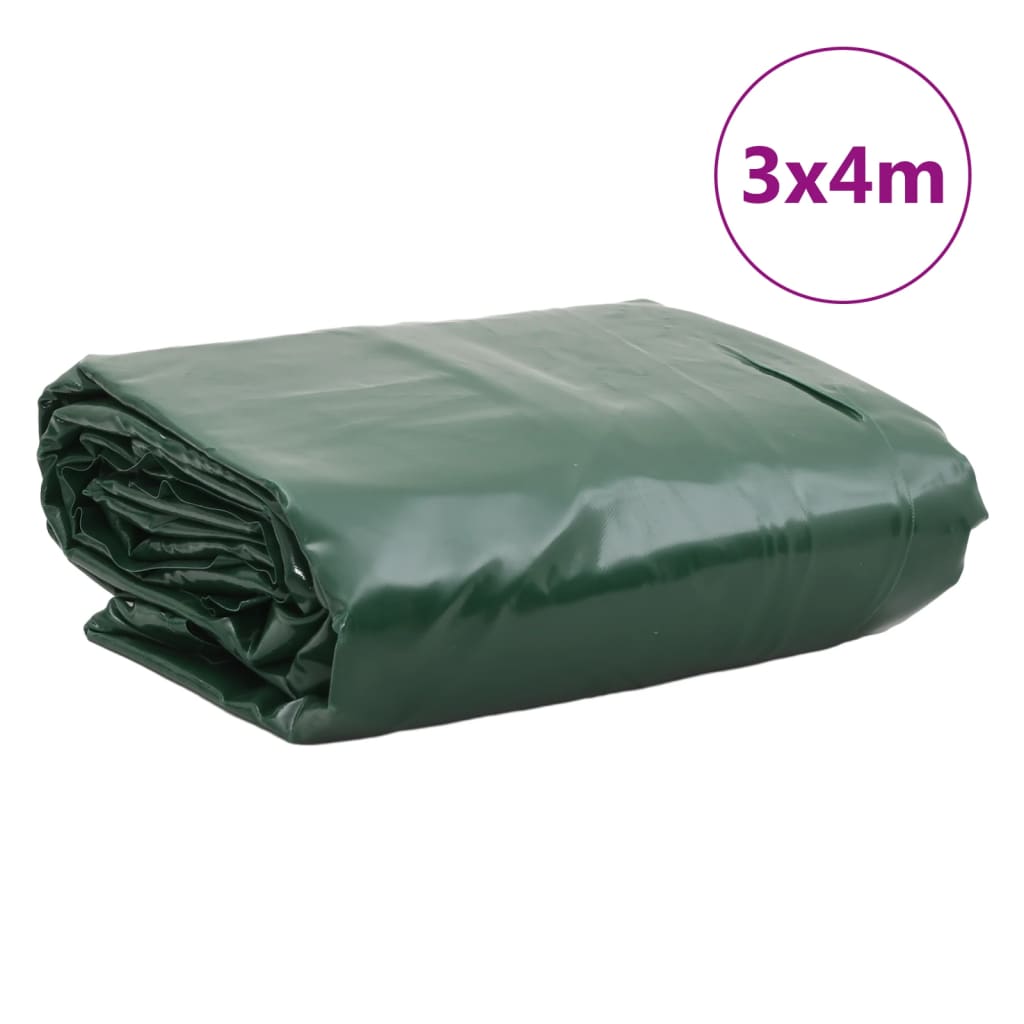 Dekzeil 650 g/m² 3x4 m groen