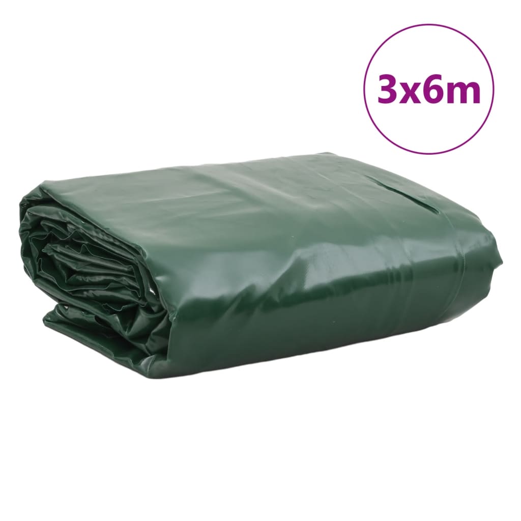 Dekzeil 650 g/m² 3x6 m groen