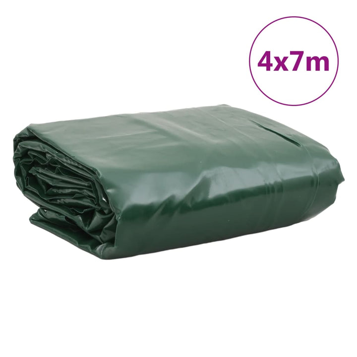 Dekzeil 650 g/m² 4x7 m groen