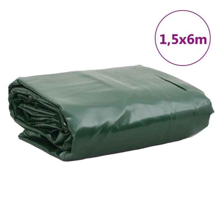 Dekzeil 650 g/m² 1,5x6 m groen