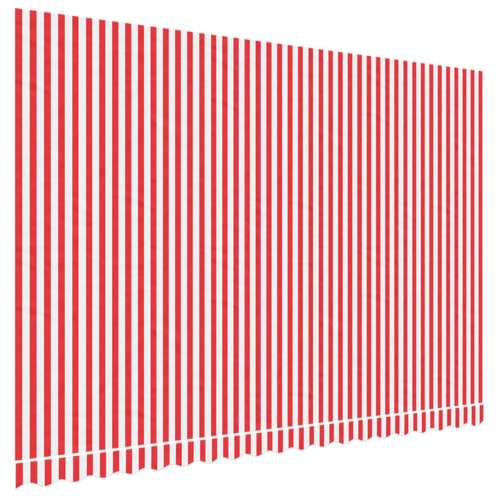 Vervangingsdoek voor luifel gestreept 4,5x3 m rood en wit