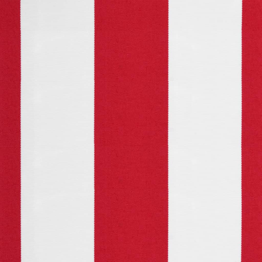 Vervangingsdoek voor luifel gestreept 4,5x3 m rood en wit