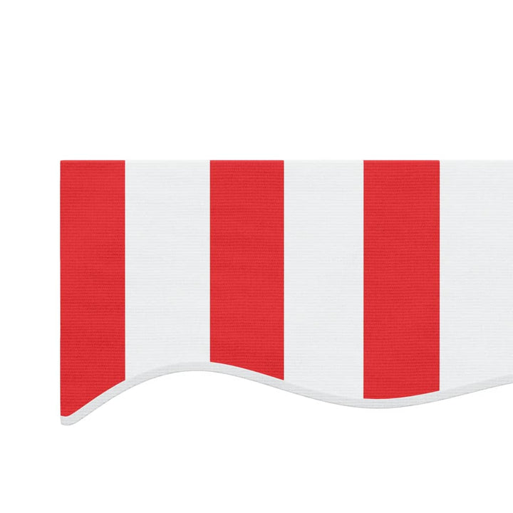 Vervangingsdoek voor luifel gestreept 4,5x3,5 m rood en wit