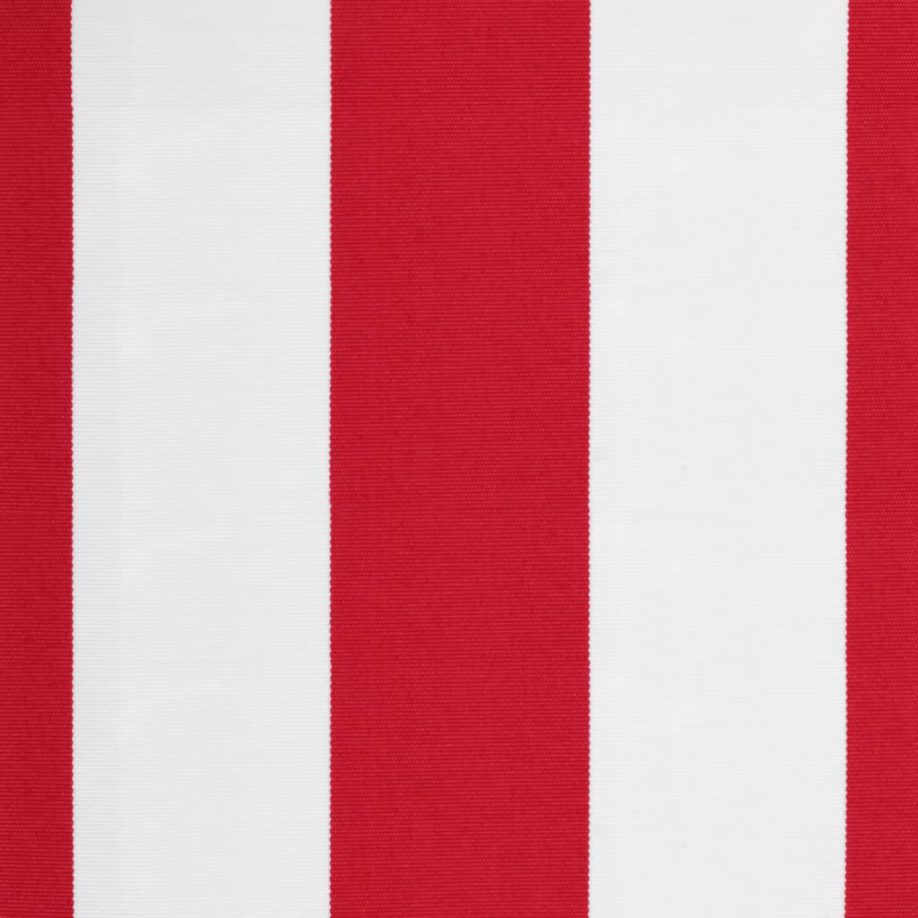 Vervangingsdoek voor luifel gestreept 4,5x3,5 m rood en wit