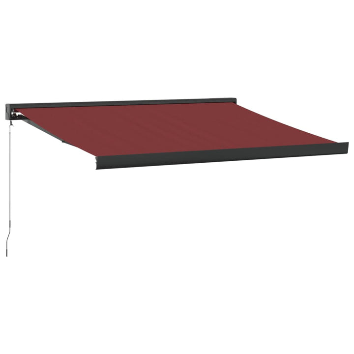 Luifel handmatig uittrekbaar 300x250 cm bordeauxrood