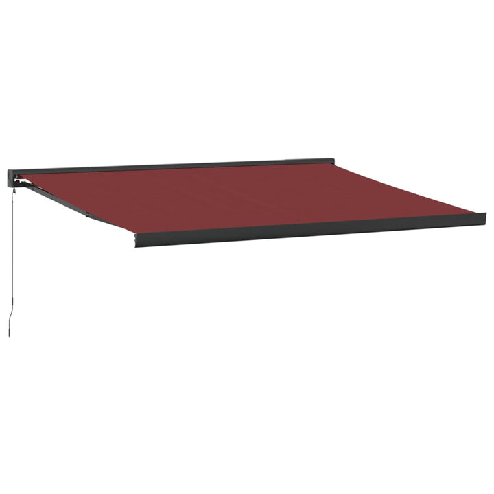 Luifel handmatig uittrekbaar 450x300 cm bordeauxrood