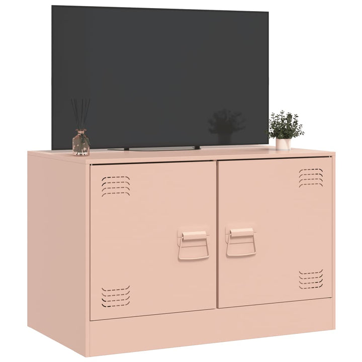 Tv-meubel 67x39x44 cm staal roze