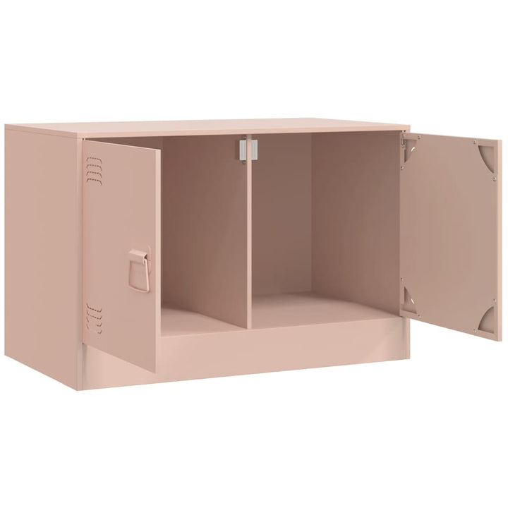 Tv-meubel 67x39x44 cm staal roze