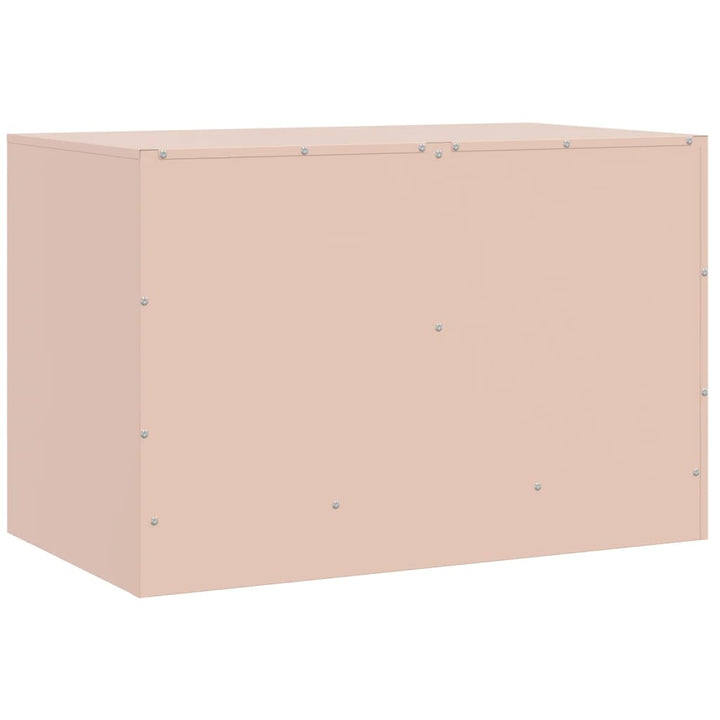 Tv-meubel 67x39x44 cm staal roze