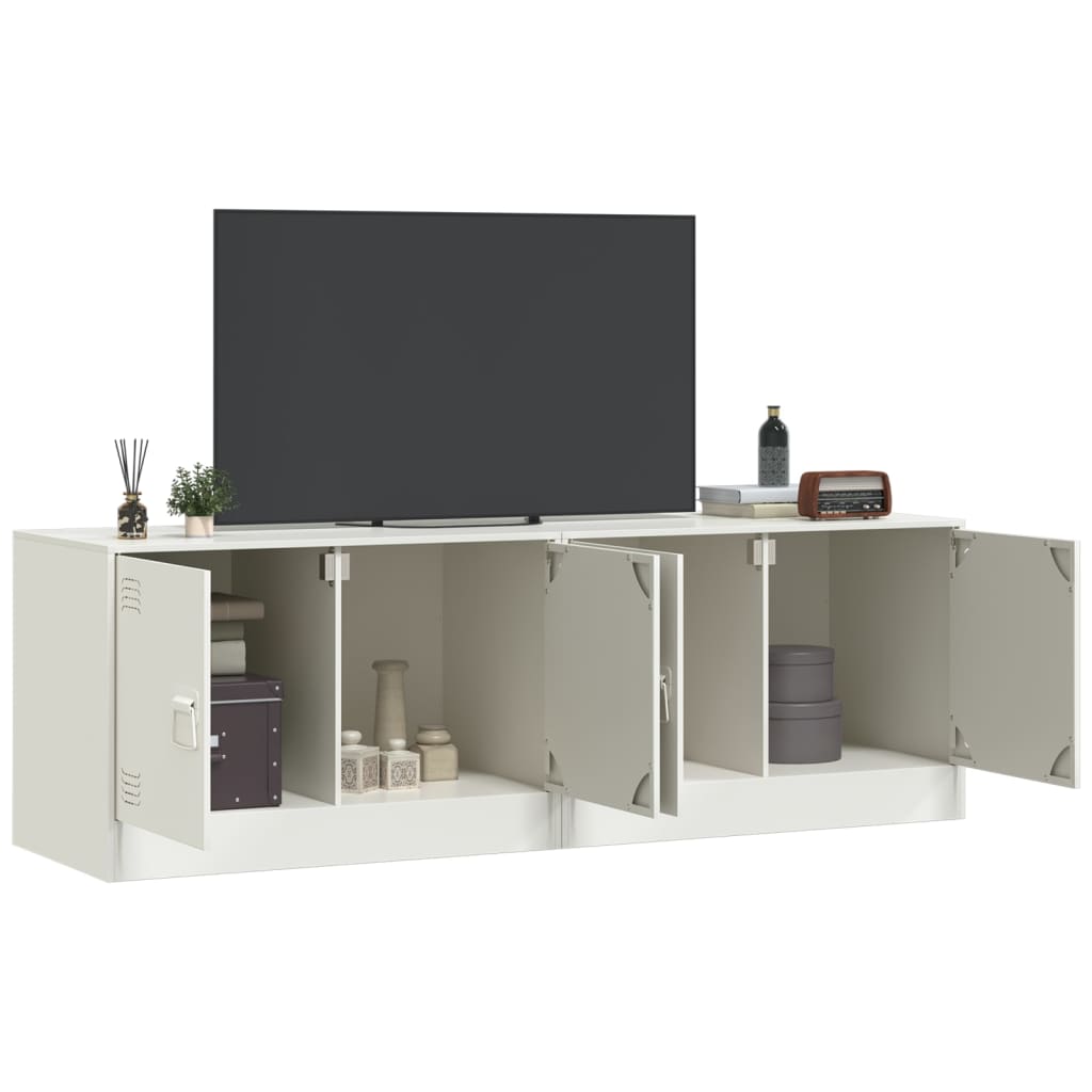 Tv-meubelen 2 st 67x39x44 cm staal wit