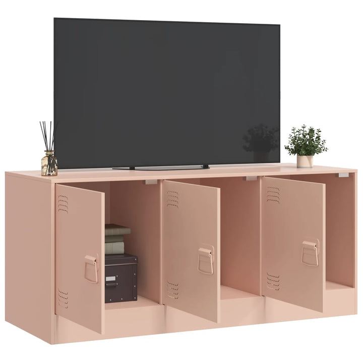 Tv-meubel 99x39x44 cm staal roze