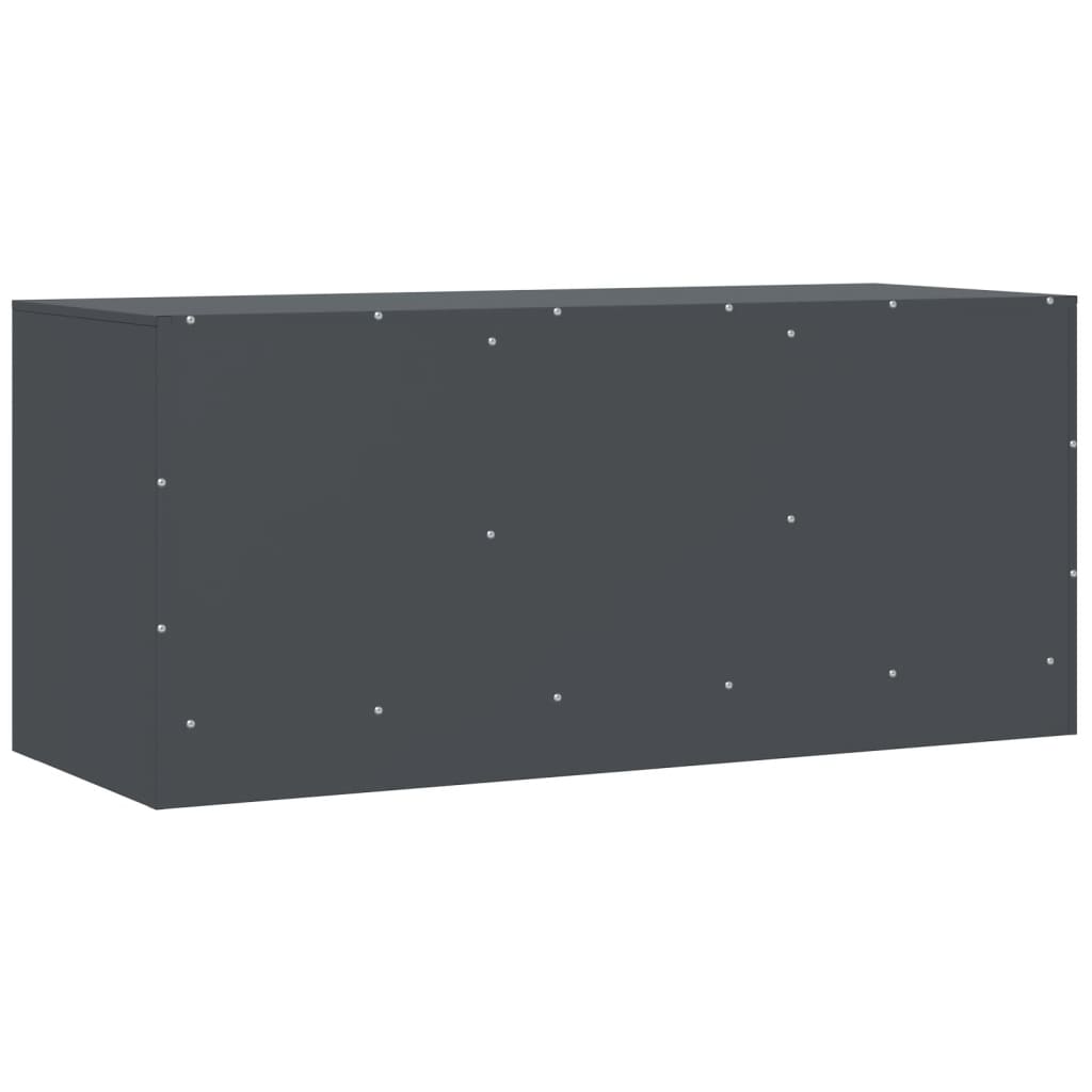 Tv-meubel 99x39x44 cm staal antracietkleurig