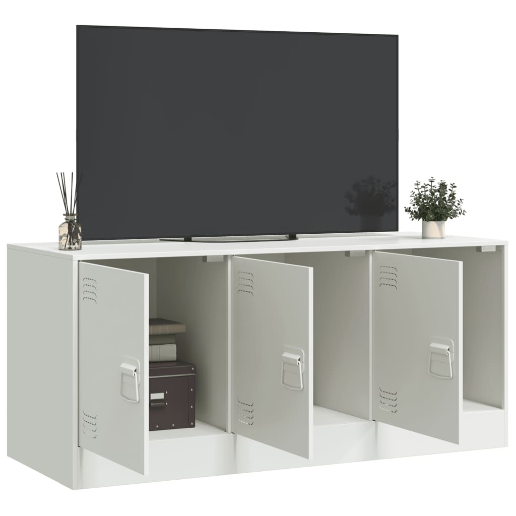 Tv-meubel 99x39x44 cm staal wit