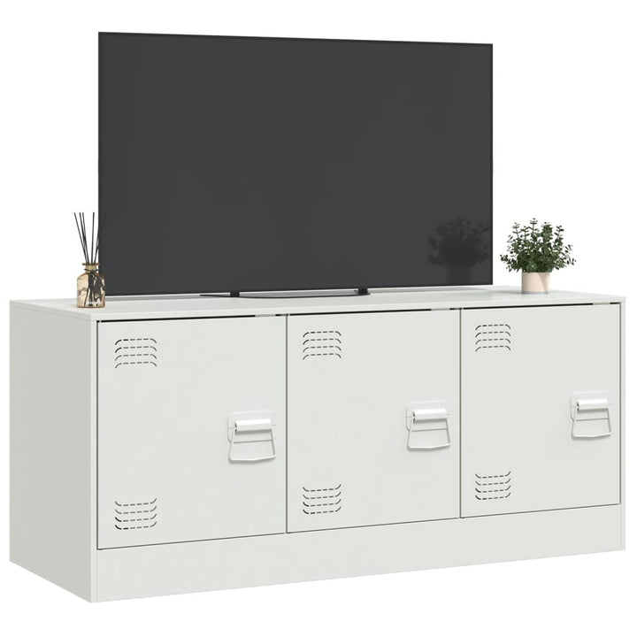 Tv-meubel 99x39x44 cm staal wit