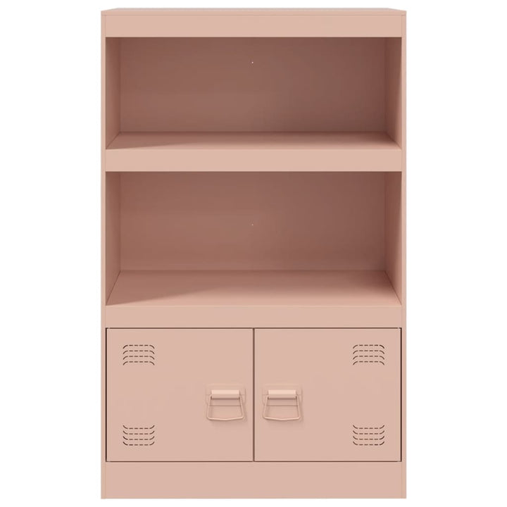 Dressoir 67x39x107 cm staal roze