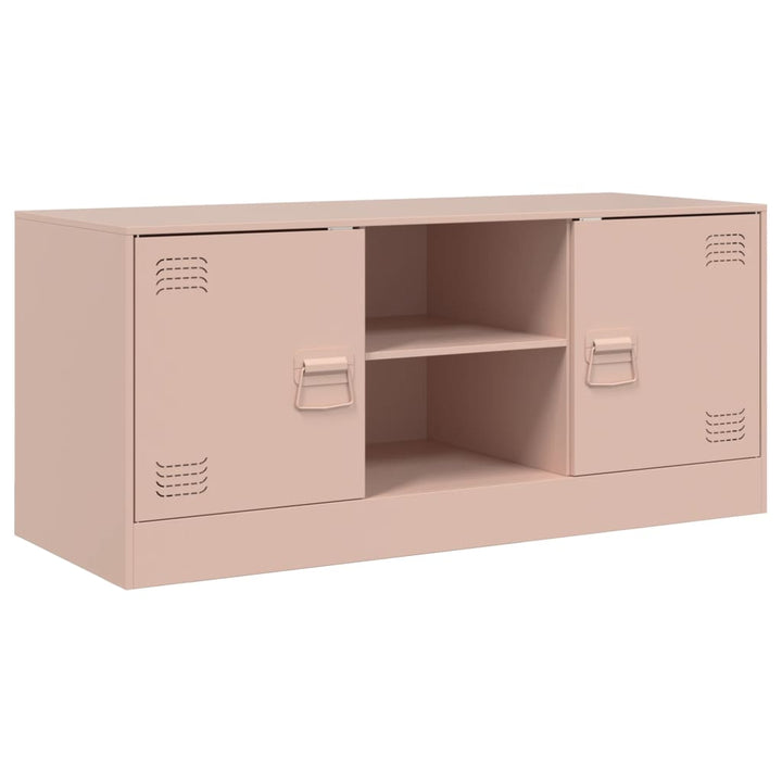 Tv-meubel 99x39x44 cm staal roze