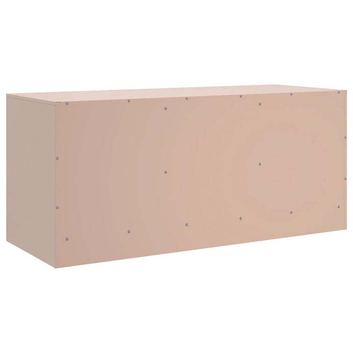 Tv-meubel 99x39x44 cm staal roze