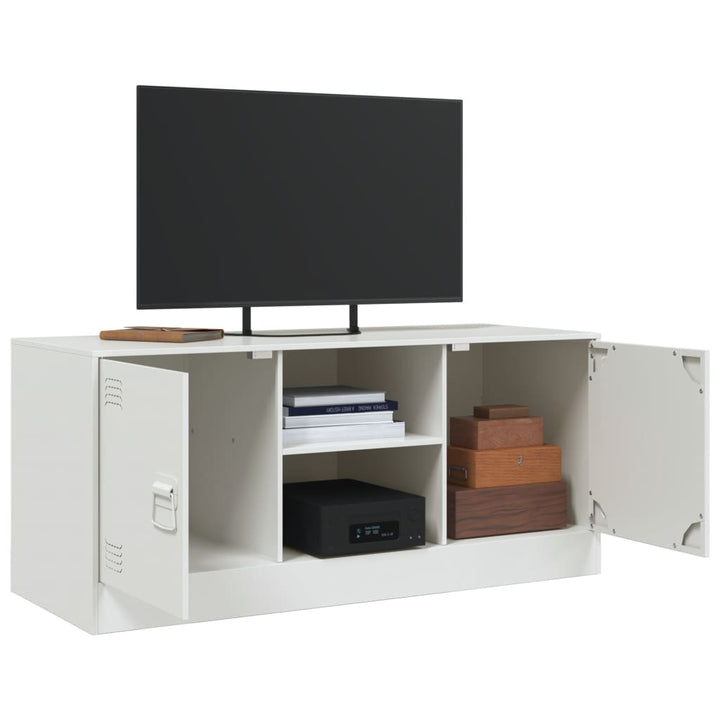 Tv-meubel 99x39x44 cm staal wit