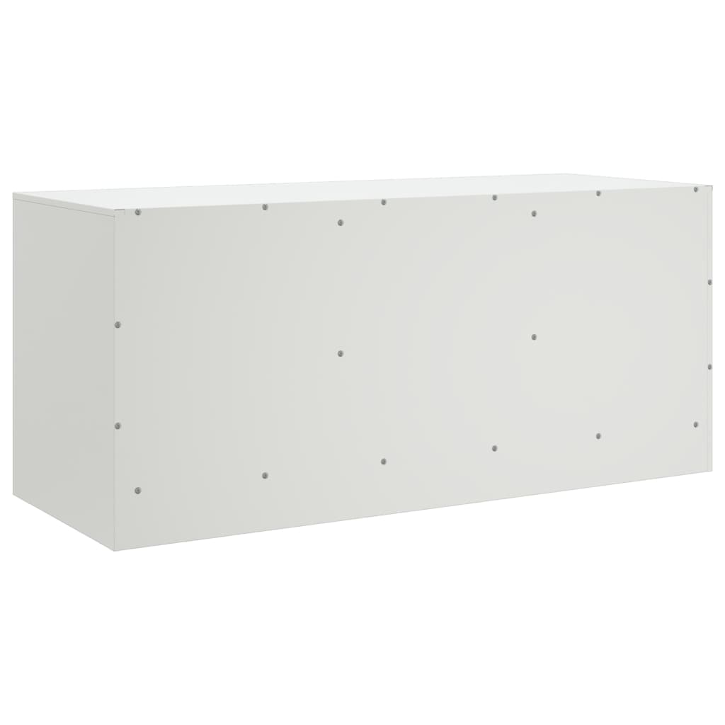 Tv-meubel 99x39x44 cm staal wit