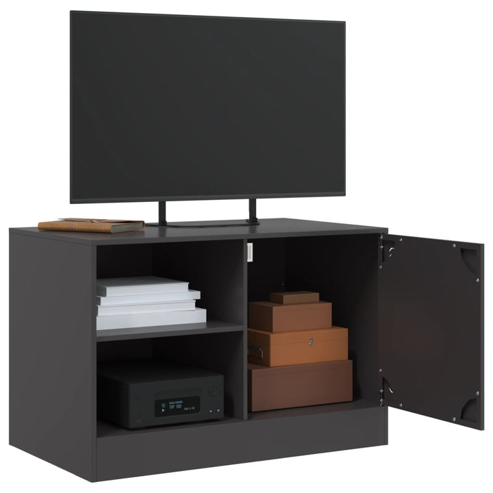 Tv-meubelen 2 st 67x39x44 cm staal zwart