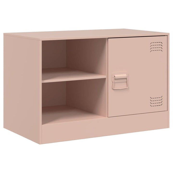 Tv-meubel 67x39x44 cm staal roze