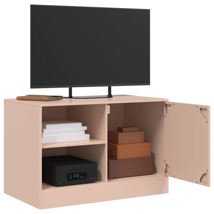 Tv-meubel 67x39x44 cm staal roze