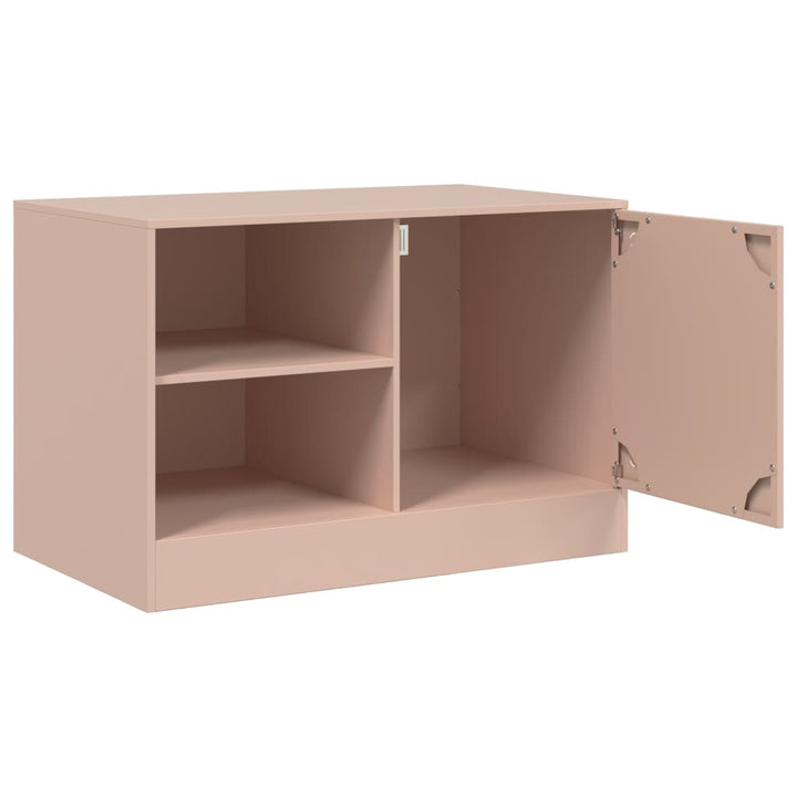 Tv-meubel 67x39x44 cm staal roze