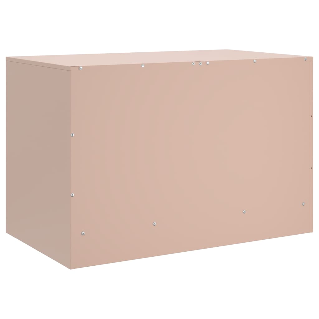 Tv-meubel 67x39x44 cm staal roze